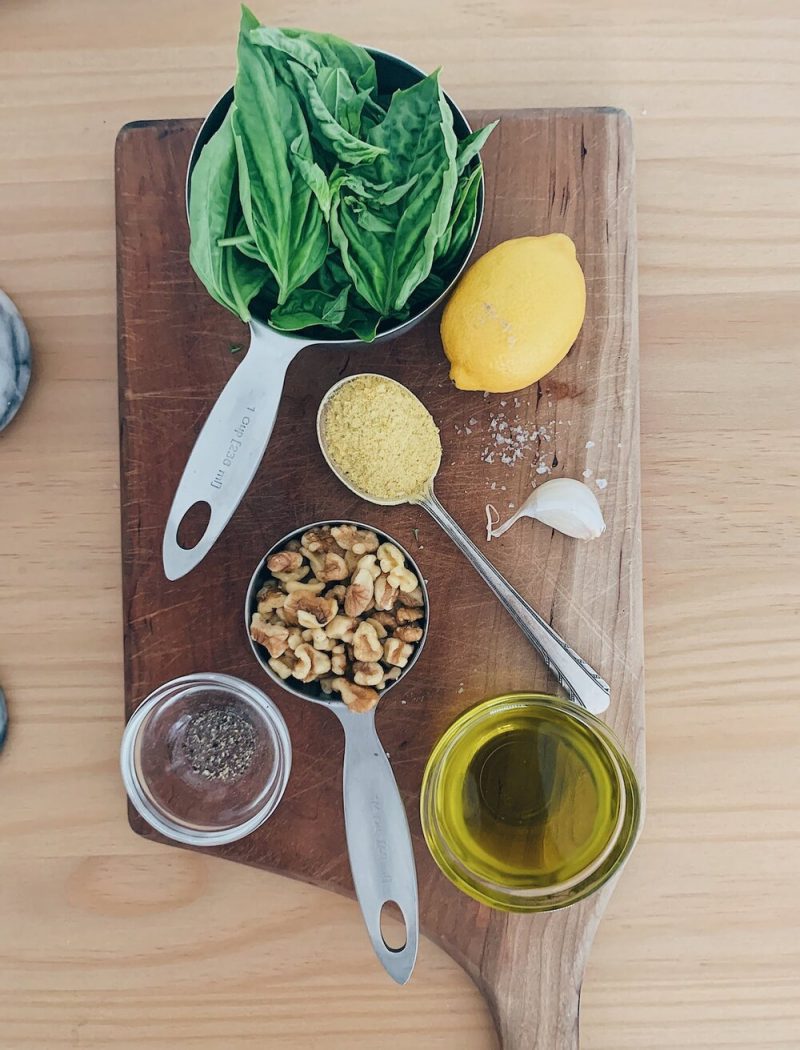 Walnut Basil Pesto (dairyfree) A Nourishing Plate