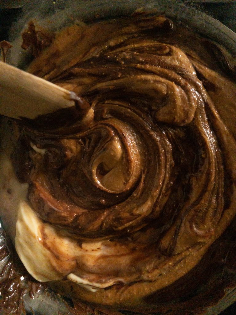Peanut Butter in Melted Chocolate