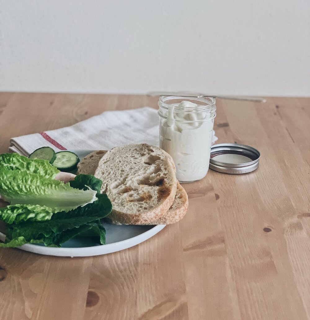 Sandwich Fixings with a side of Egg-Free Mayo