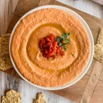 Red Pepper Hummus with Chips