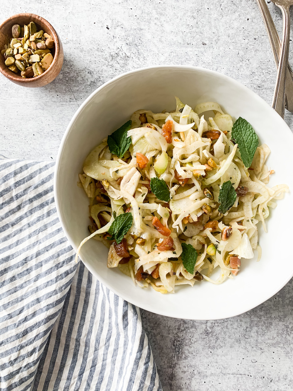 Fennel Slaw with LemonMint Dressing A Nourishing Plate