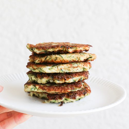 Savory Zucchini Pancakes (GlutenFree + DairyFree) A Nourishing Plate