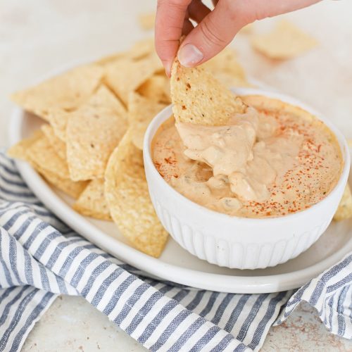 Green Chile Cashew Queso Recipe (NutFree Option) A Nourishing Plate