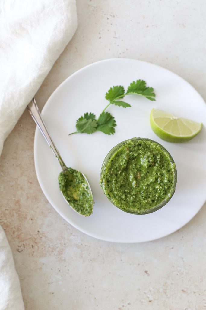 DairyFree Cilantro Pesto A Nourishing Plate