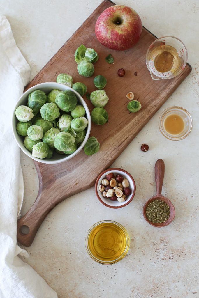 Shaved Brussel Sprout Salad With Za'atar Vinaigrette A Nourishing Plate
