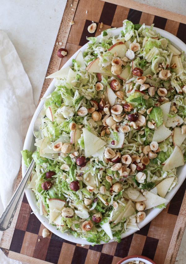 Shaved Brussel Sprout Salad With Za’atar Vinaigrette