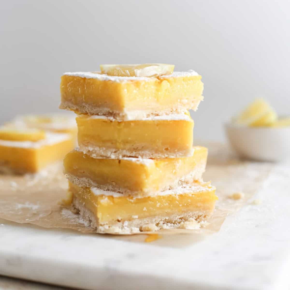 Dairy Free Lemon Bars (Gluten Free Option) A Nourishing Plate
