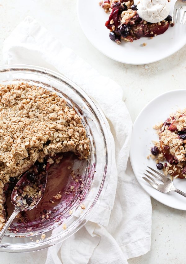 Blueberry And Apple Crumble