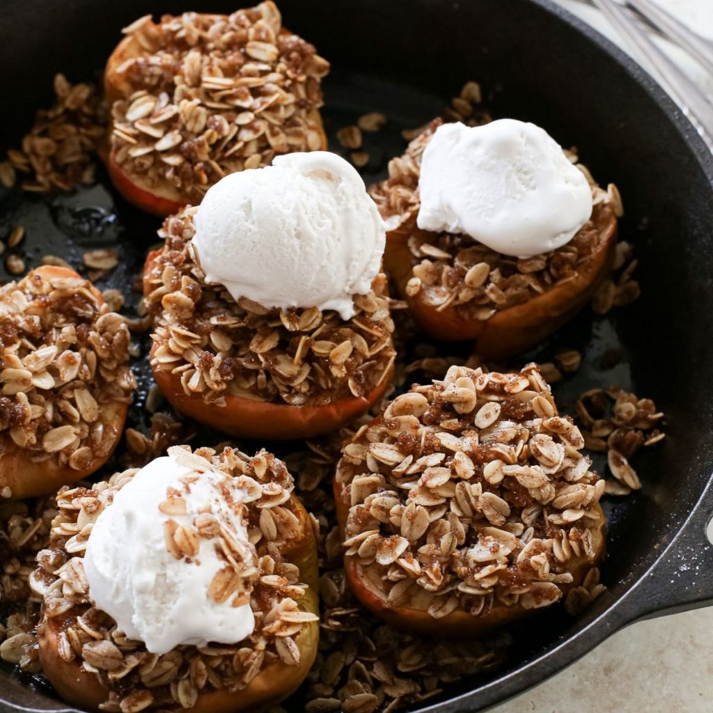 Baked Apples With Oatmeal A Nourishing Plate