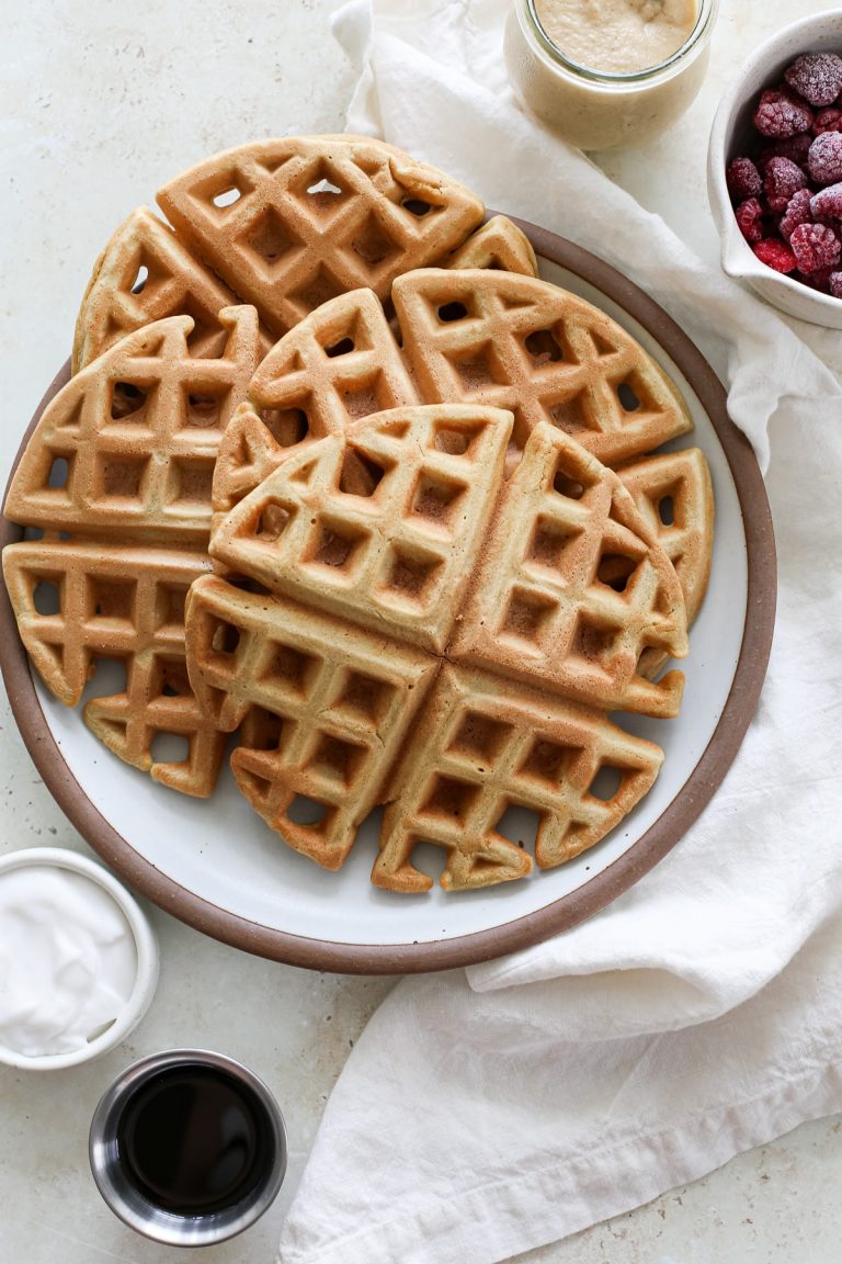 Oat Flour Waffles A Nourishing Plate
