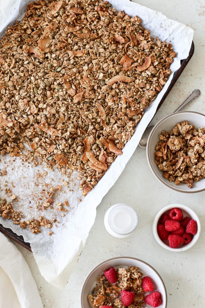 Maple Tahini NutFree Granola A Nourishing Plate