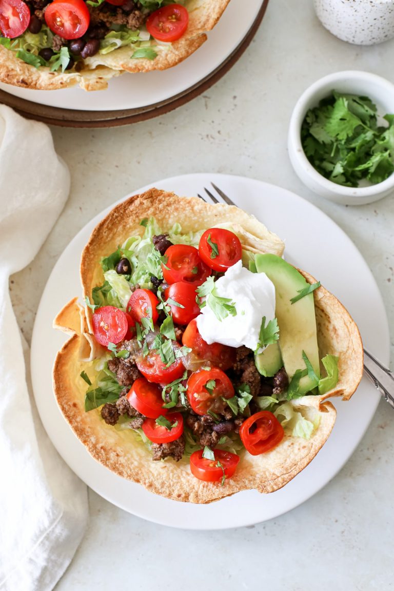 Taco Salad Bowls - A Nourishing Plate
