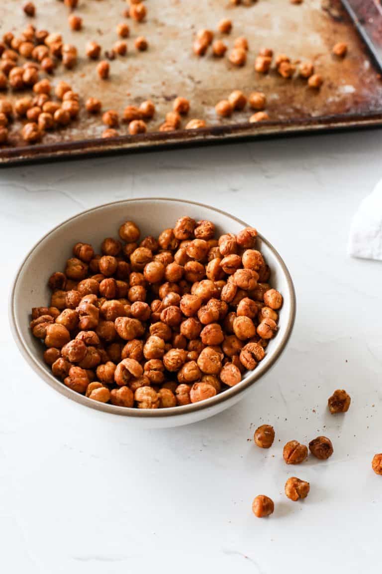 Crispy Baked Garbanzo Beans (Chickpeas) A Nourishing Plate