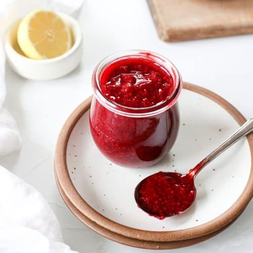 Easy Raspberry Compote Sauce - A Nourishing Plate