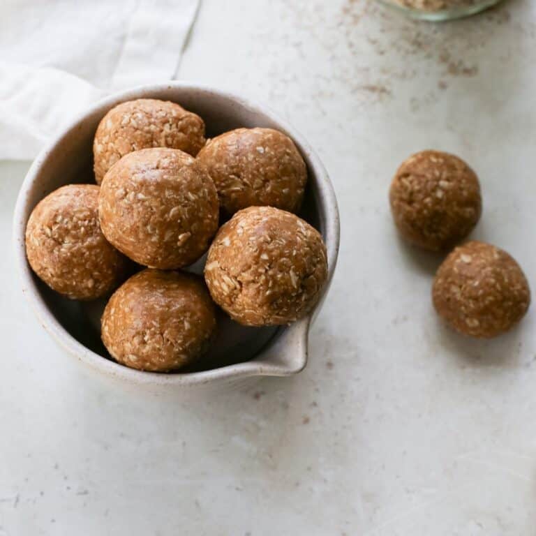 3 Ingredient Peanut Butter Oatmeal Balls A Nourishing Plate
