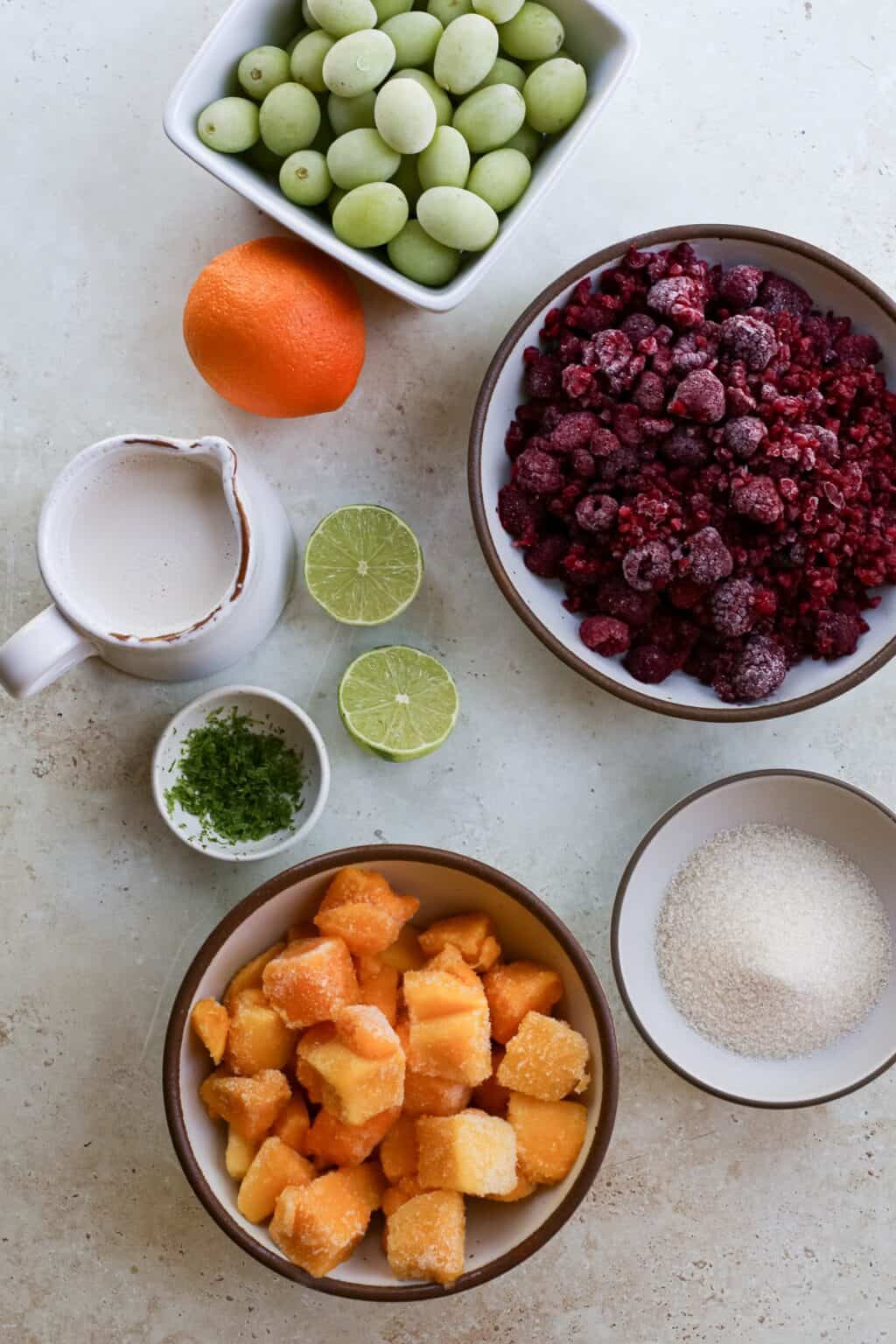 NoChurn Rainbow Sherbet Ice Cream With Fruit A Nourishing Plate