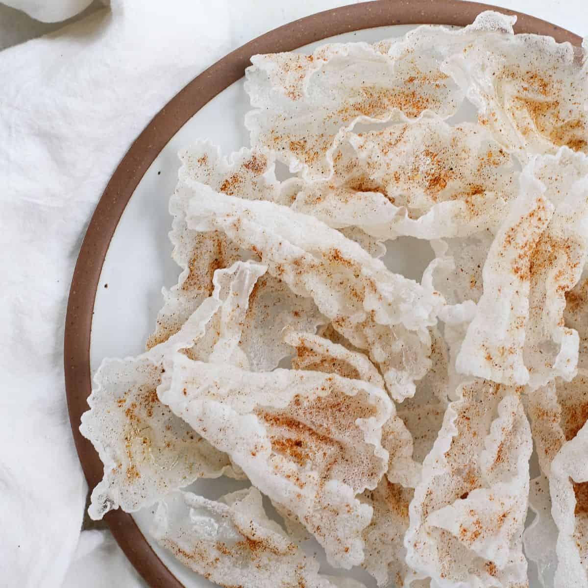 Crispy Rice Paper Chips (Super Quick & Easy) - A Nourishing Plate